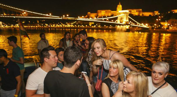 Budapest. Party on Danube