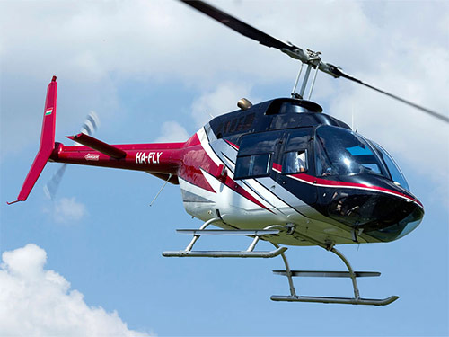 Вертололет Bell 206 Авиатакси из Будапешта. Полеты на вертолете из Будапешта в Вену, Братиславу, на Балатон. VIP туризм. 